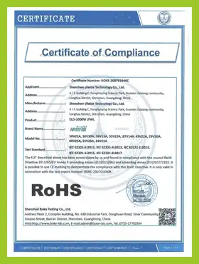 rohs Certificate