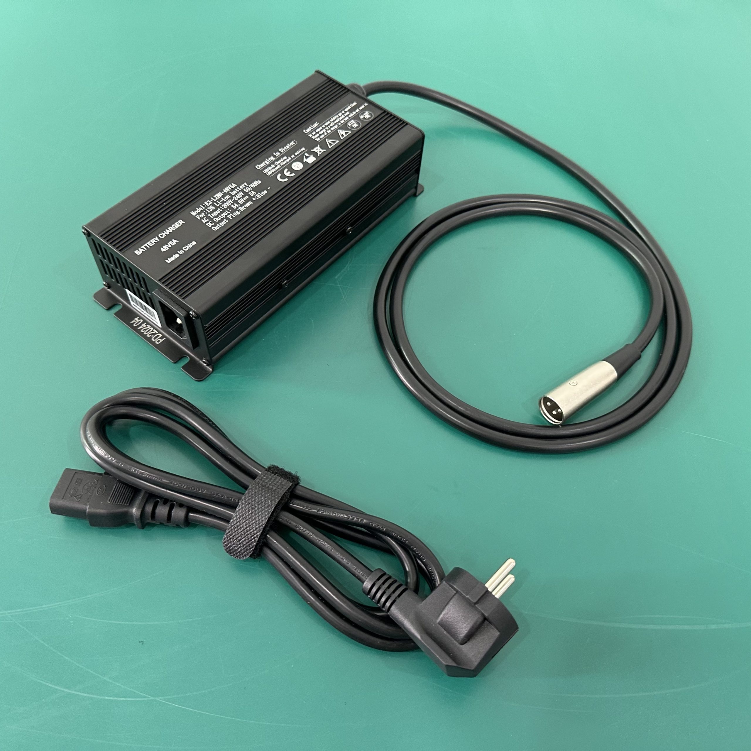 EU Plug 54.6V 5A Li ion Battery Charger With XLR Connector