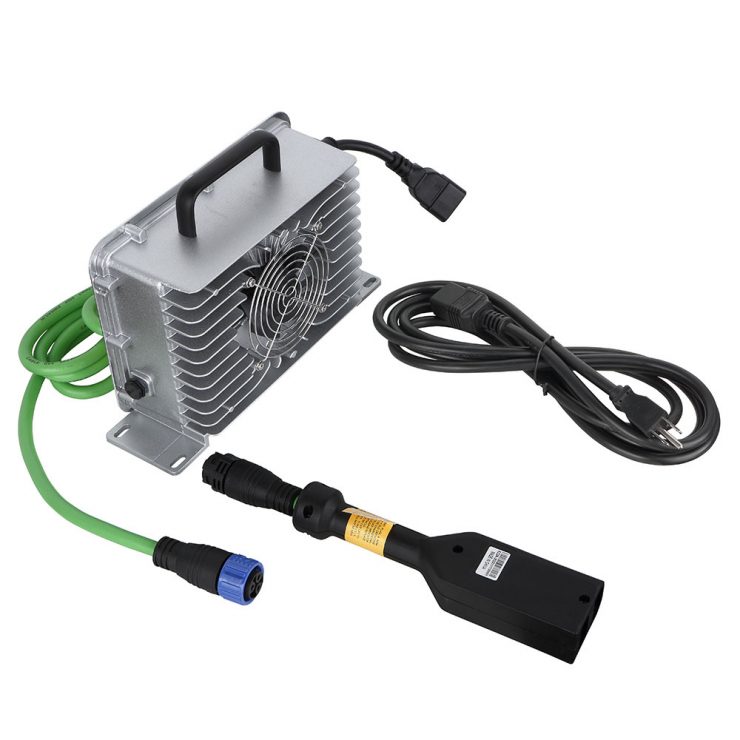 E22-golf-cart-charger-green-cable
